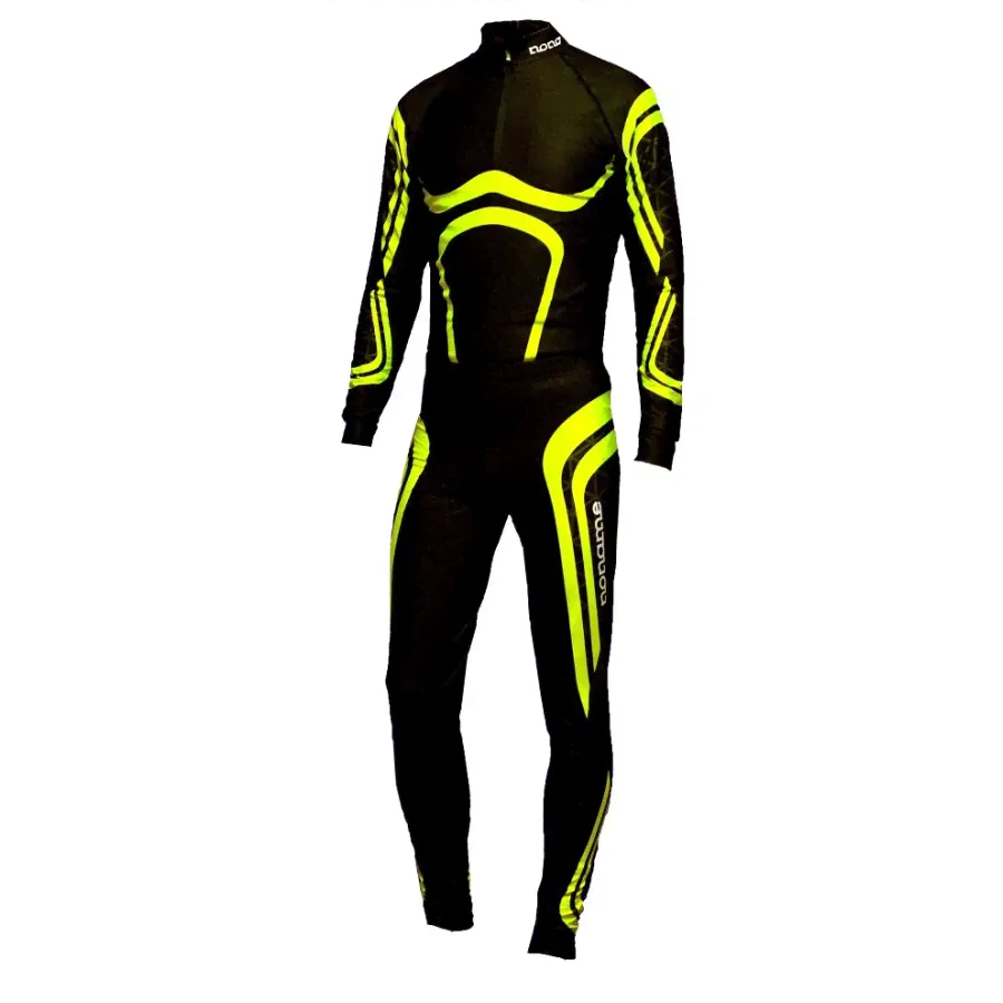 Комбинезон гоночный унисекс NONAME DRAGOS LYCRA Black/Lime
