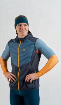 жилет NONAME HYBRID VEST 24 UX NAVY/MED BLUE-3
