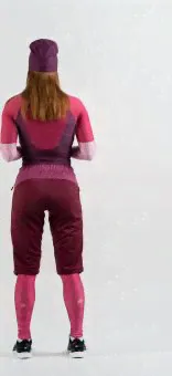 шорты NONAME SKI SHORTS 24 WOS WINE RED/DK RASBERRY-4