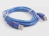 Дата-кабель Noname USB A(M)-USB A(F) 3.0м (Синий) (art.: 3920be3943984)