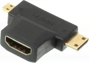 Переходник NoNaMe HDMI (F) -> Micro HDMI (M), + Mini HDMI (Male)